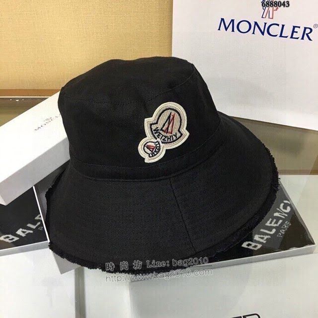 Moncler女士帽子 蒙口經典做舊漁夫帽遮陽帽  mm1138